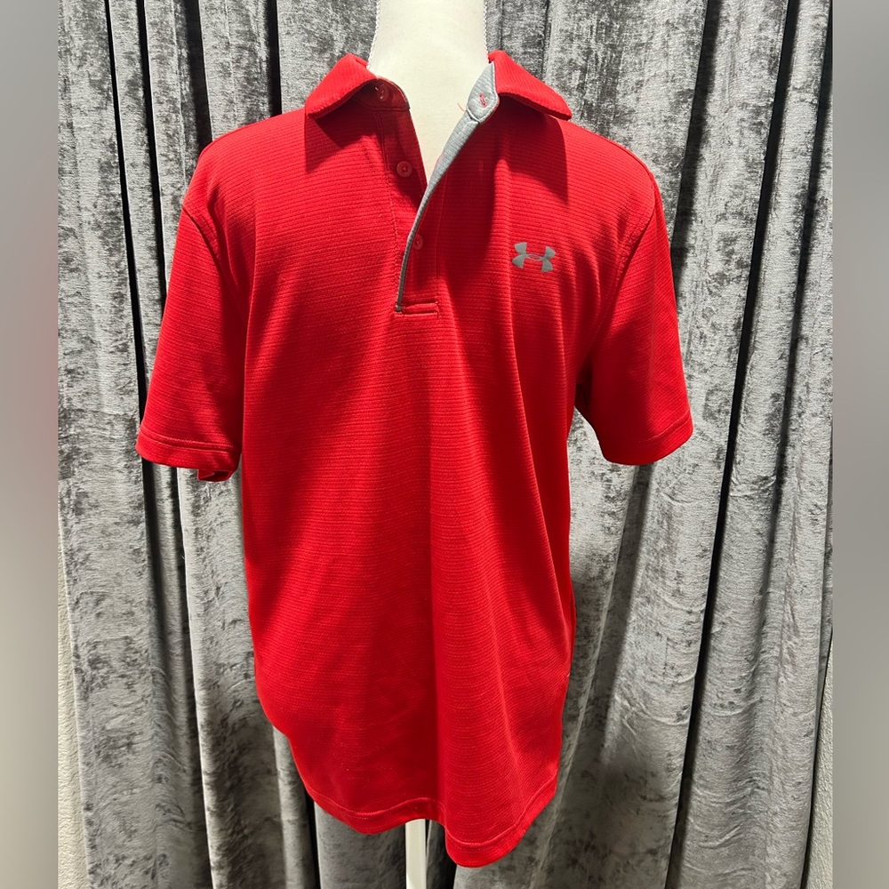 Under Armour men’s dry fit polo shirt red